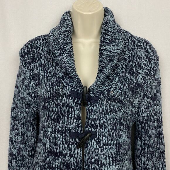 Moda International Cardigan Sweater Women Small Wool Toggle Button Shawl Vtg 90s - Picture 4 of 11